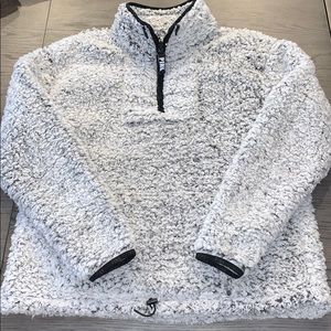 NWOT VS PINK SHERPA HALF ZIP
